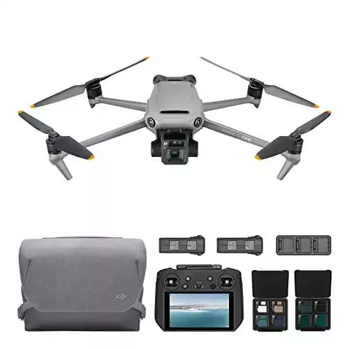 DJI Mavic 3 Cine Premium Combo, Drone with 4/3 CMOS Hasselblad Camera, 5.1K Video, Omnidirectional Obstacle Sensing, 46 Mins Flight, 15km Video Transmission, with DJI RC Pro,  Two Extra Batteries