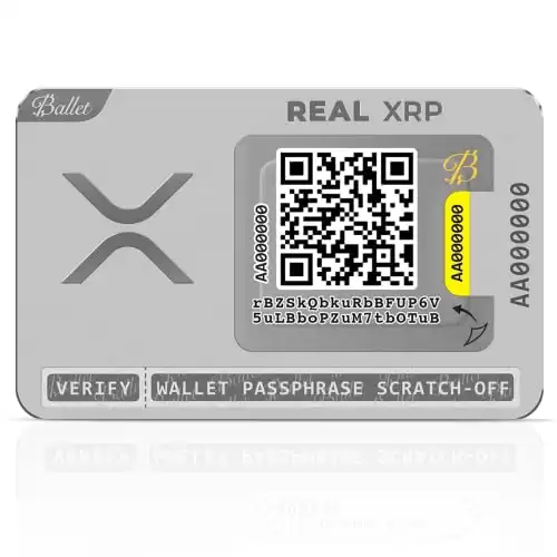 Ballet REAL XRP - Physical Crypto Wallet Safeguarding Your Crypto Assets, NFTs, Coins, The Easiest Cryptocurrency Cold Storage Wallet (Single)
