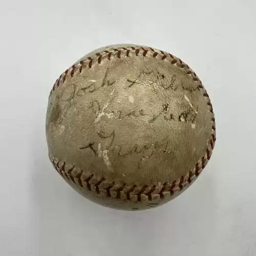 The Only Josh Gibson Single Signed Baseball On Earth