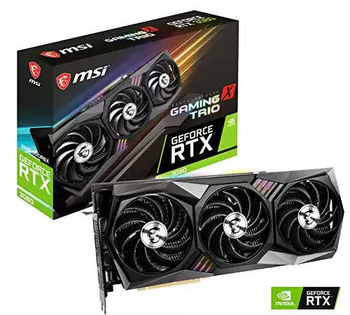MSI Gaming GeForce RTX 3080 10GB GDRR6X Graphics Card