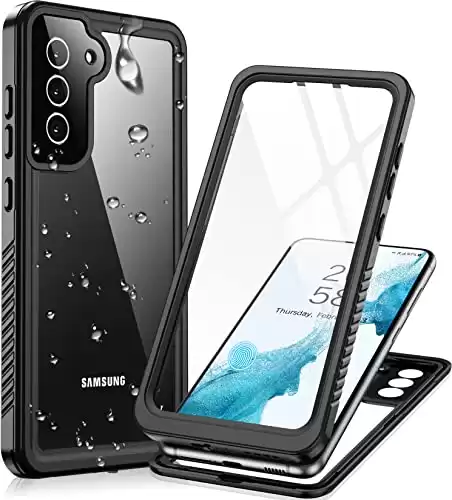 Temdan for Samsung Galaxy S22 Plus Case,Galaxy S22+ Plus Waterproof Case with Built-in Screen Protector Full Body Protective Shockproof IP68 Underwater Case for Galaxy S22+ Plus 5G 6.6" 2022, Bla...