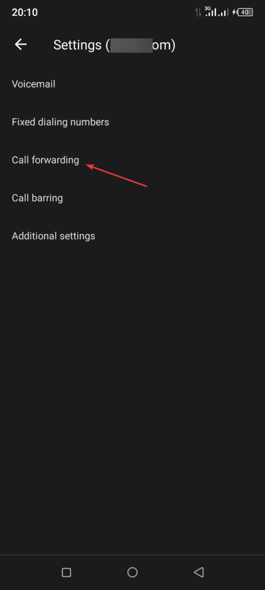 how to forward calls on android