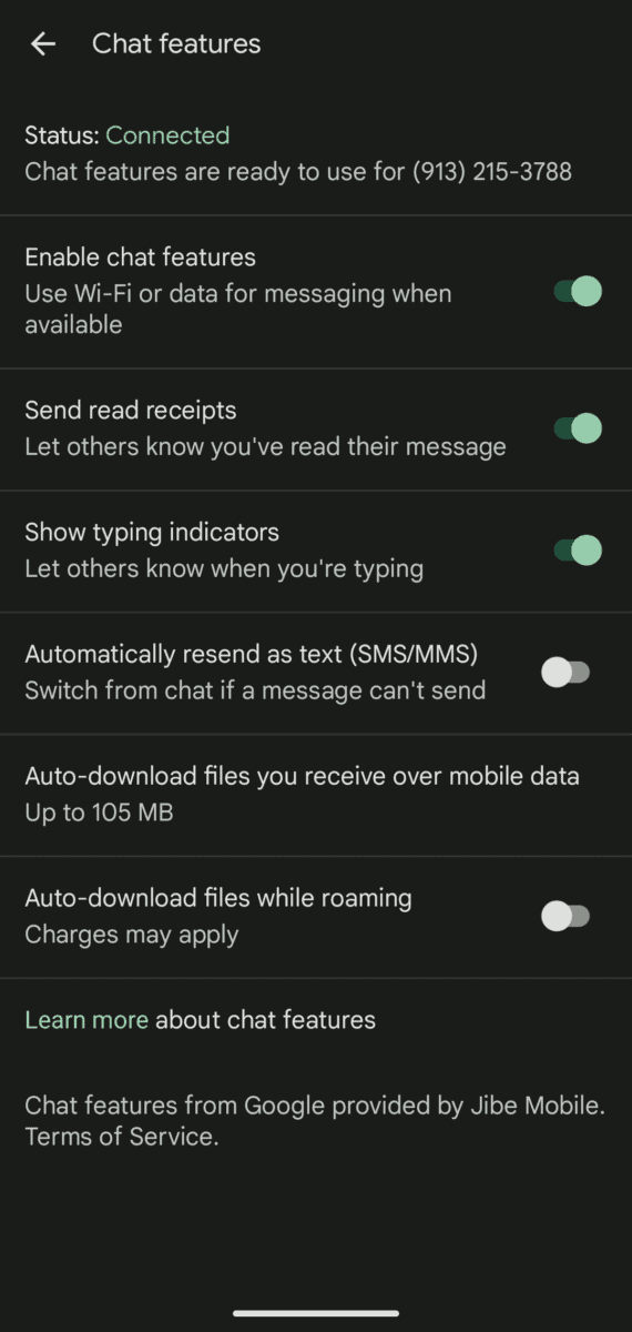 how to like a text android
