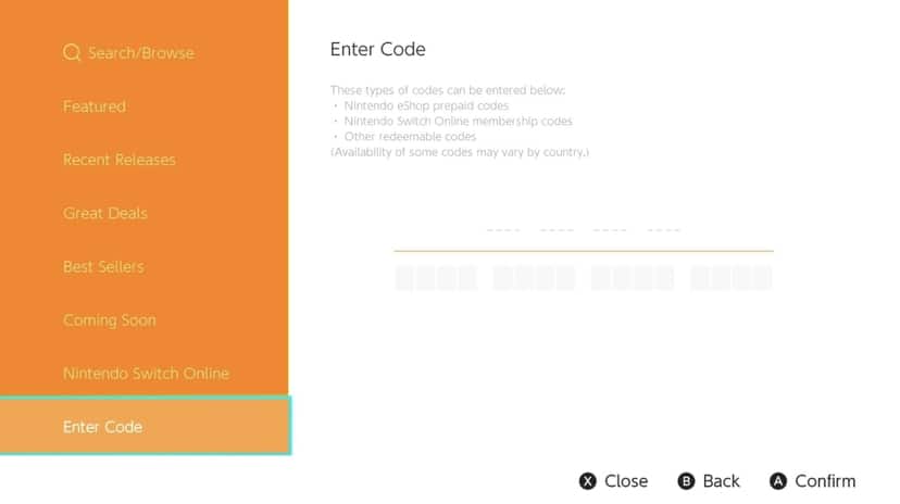 Nintendo eShop - Gift Card Digital para Nintendo Switch