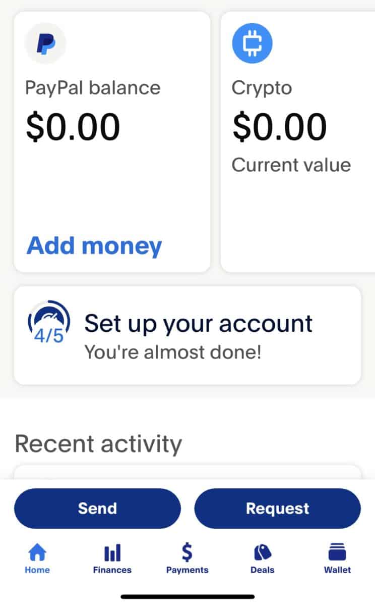 Add cards to PayPal wallet