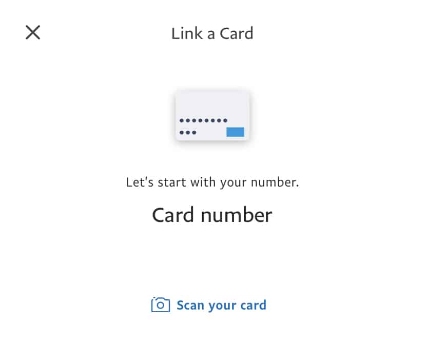 Add cards to PayPal wallet