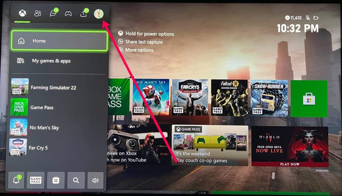 Xbox offline section 1 step 2