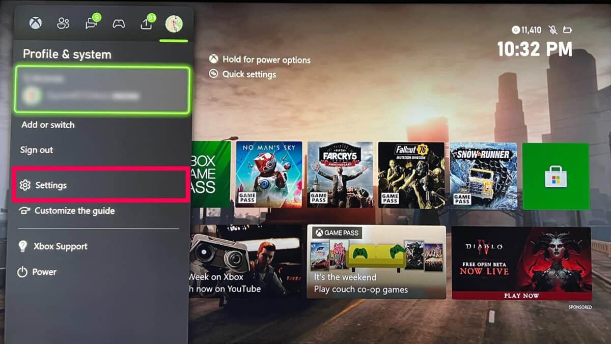 Xbox offline section 4 step 1
