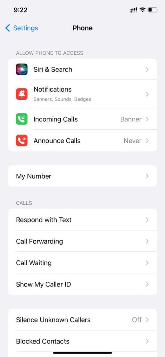 disable voicemail iphone