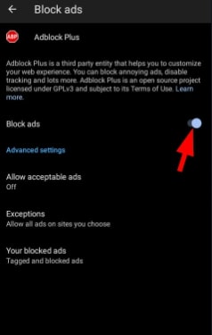 Edge: block the ads
