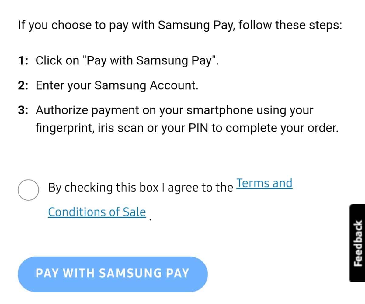 Samsung pay: pay with Samsung Pay
