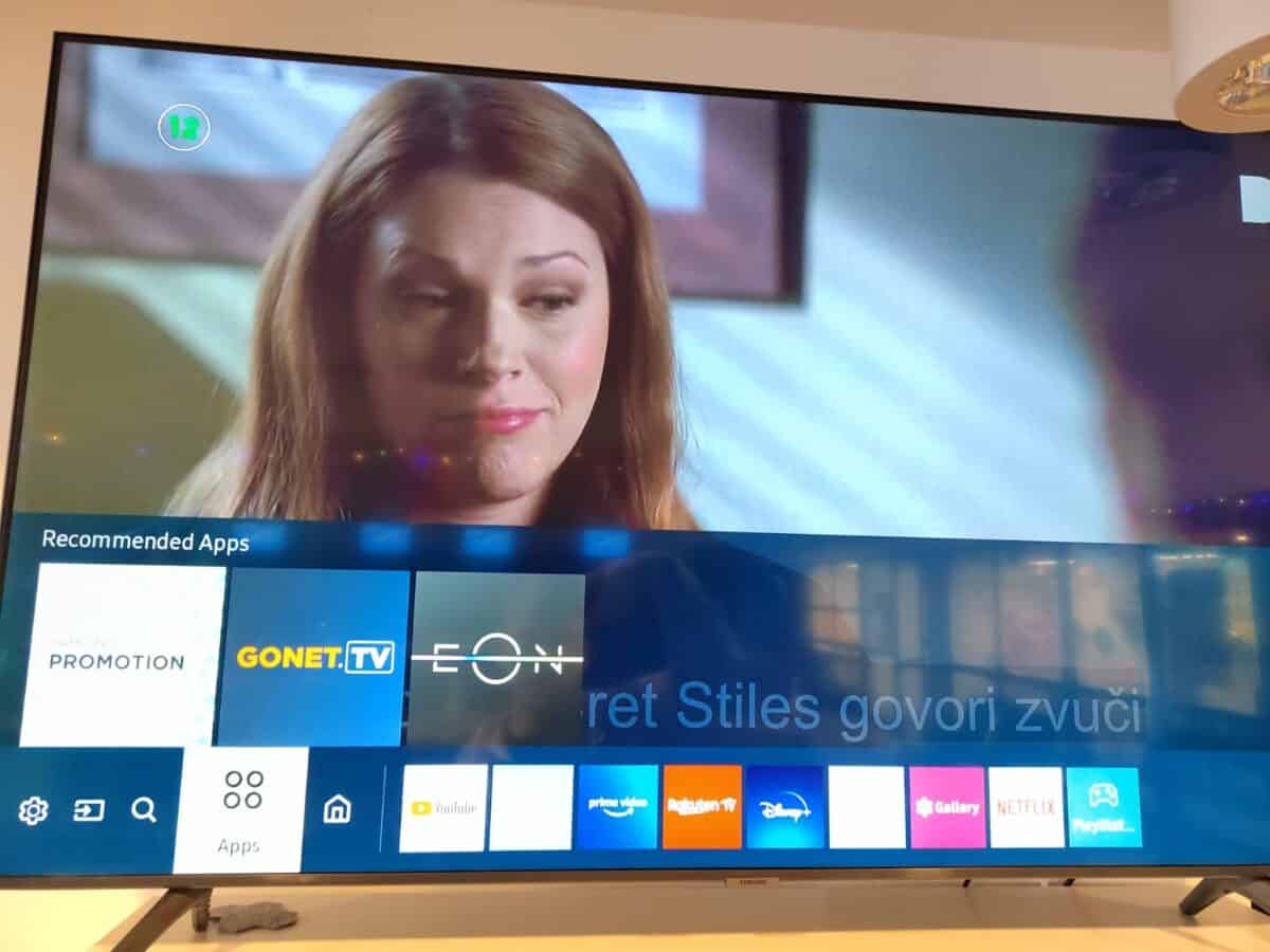 Turn on your Samsung TV and open the app menu.