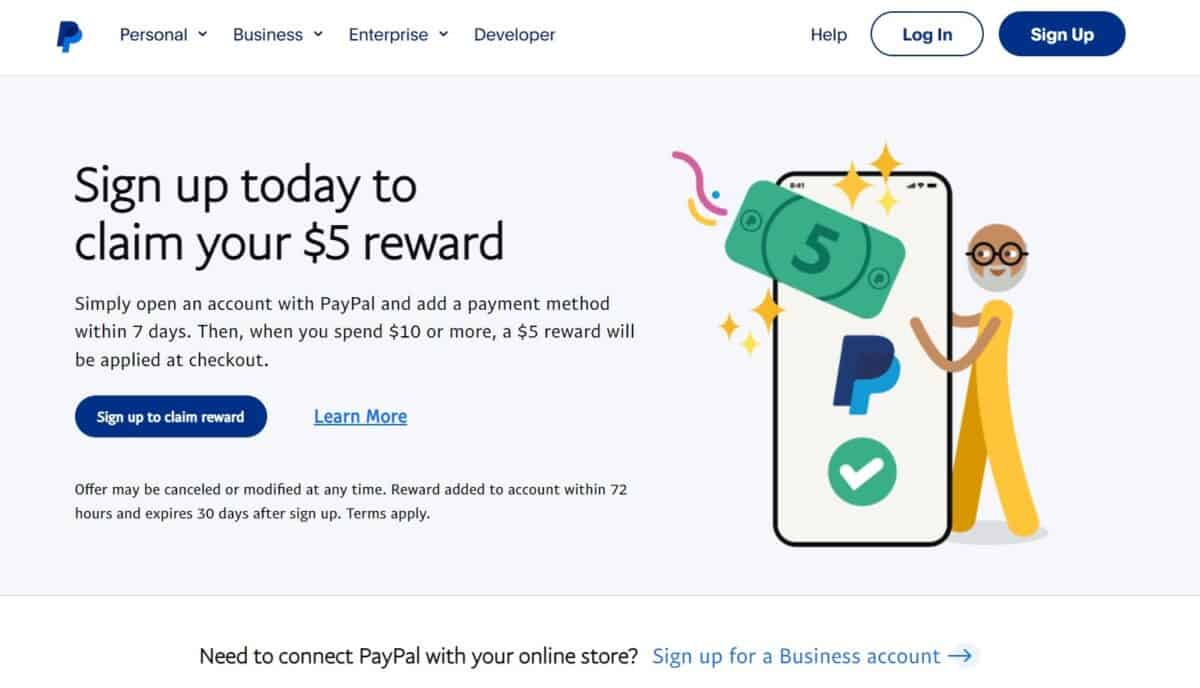Create a Paypal Account