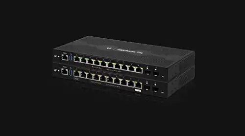 Ubiquiti Networks 12-Port EdgeRouter 12 Advanced Network Router with 10x Gigabit RJ45 Routing Ports 2X Gigabit SFP Ports .with Rackmount Bracket to Mount EdgeMAX Products in Standard 19" Racks.Bu...