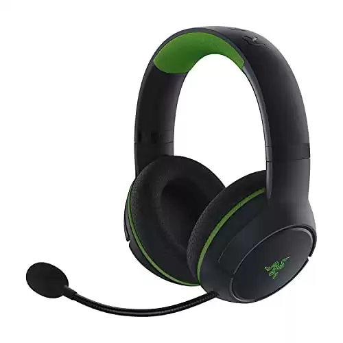 Razer Kaira - Wireless Gaming Headphones for Xbox Series X (Tri Force Titanium 50mm Drivers, Hyper Clear Cardioid Mic, Xbox Wireless, Windows Sonic) Black-Green