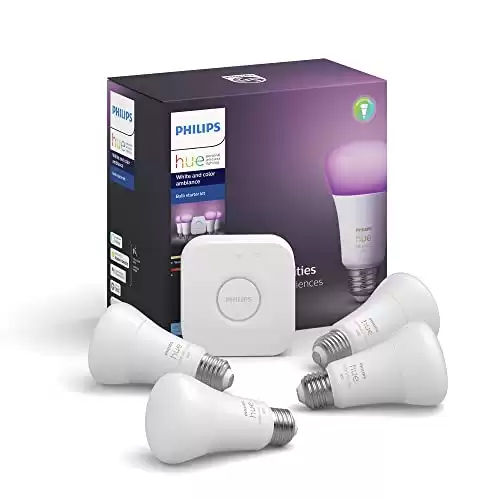 Philips Hue A19 LED Smart Bulb Starter Kit