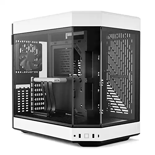 HYTE Y60 Modern Aesthetic Dual Chamber Panoramic Tempered Glass Mid-Tower ATX Computer Gaming Case with PCIE 4.0 Riser Cable Included