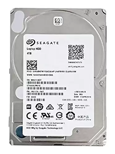Seagate 4TB Laptop HDD SATA