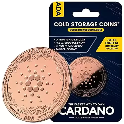 Cardano Cold Storage Wallet - 1 Ounce 999 Pure Copper ADA Coin - Cryptocurrency Hardware Wallet for Securely Storing Crypto Offline - Un-hackable and Fire-Resistant Storage Device …