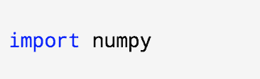 Use the third-party NumPy library by adding the import statement.