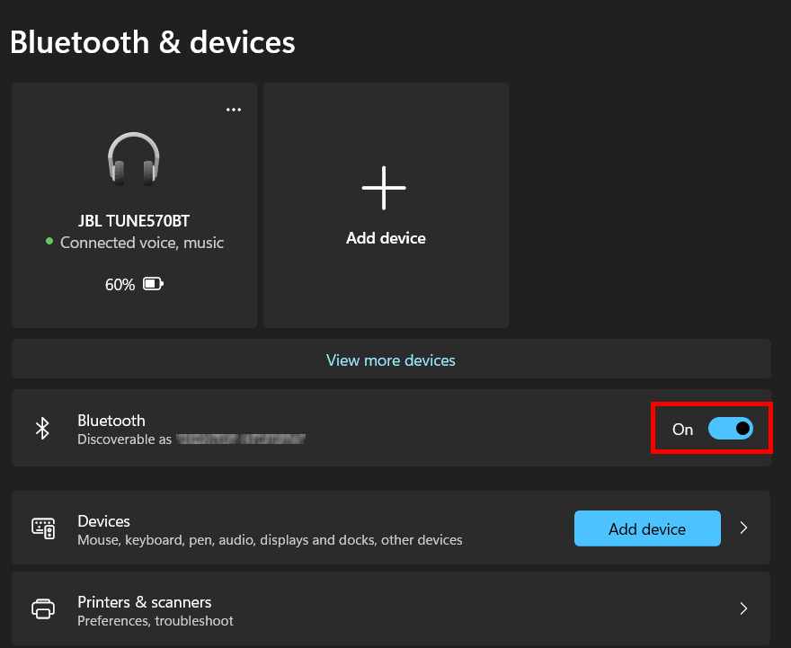Свържете Xbox Controller към PC, Bluetooth меню