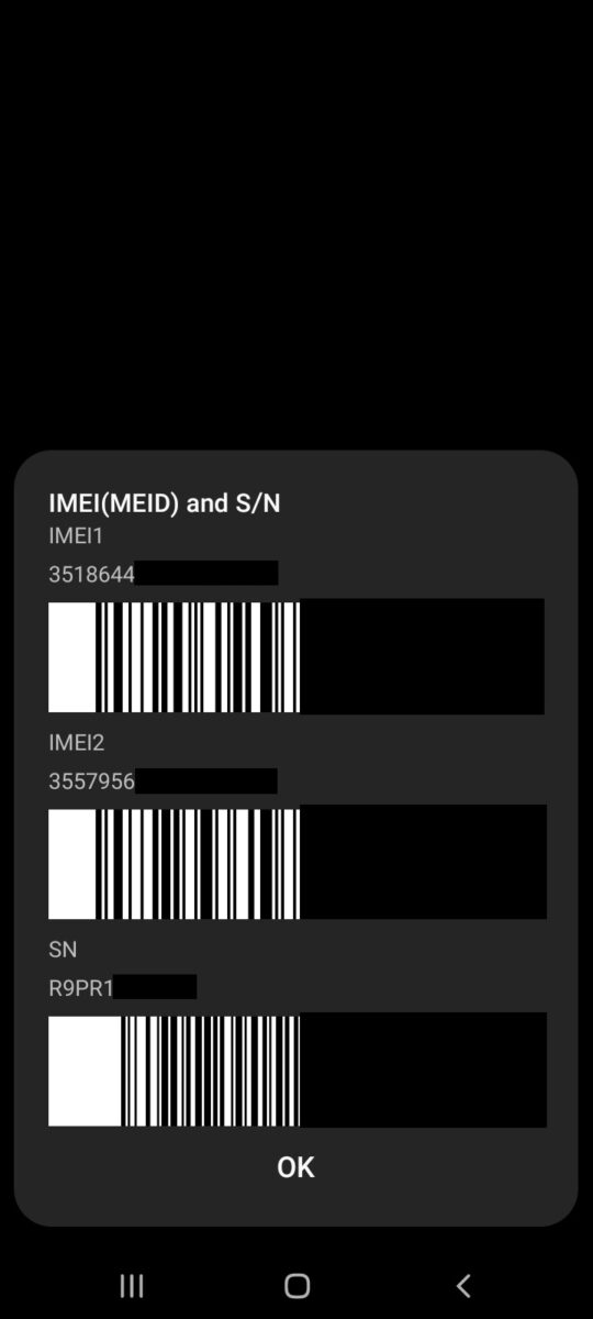 how to find imei on android