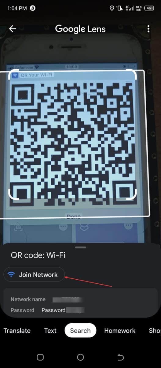 Share a Wi-fi Password