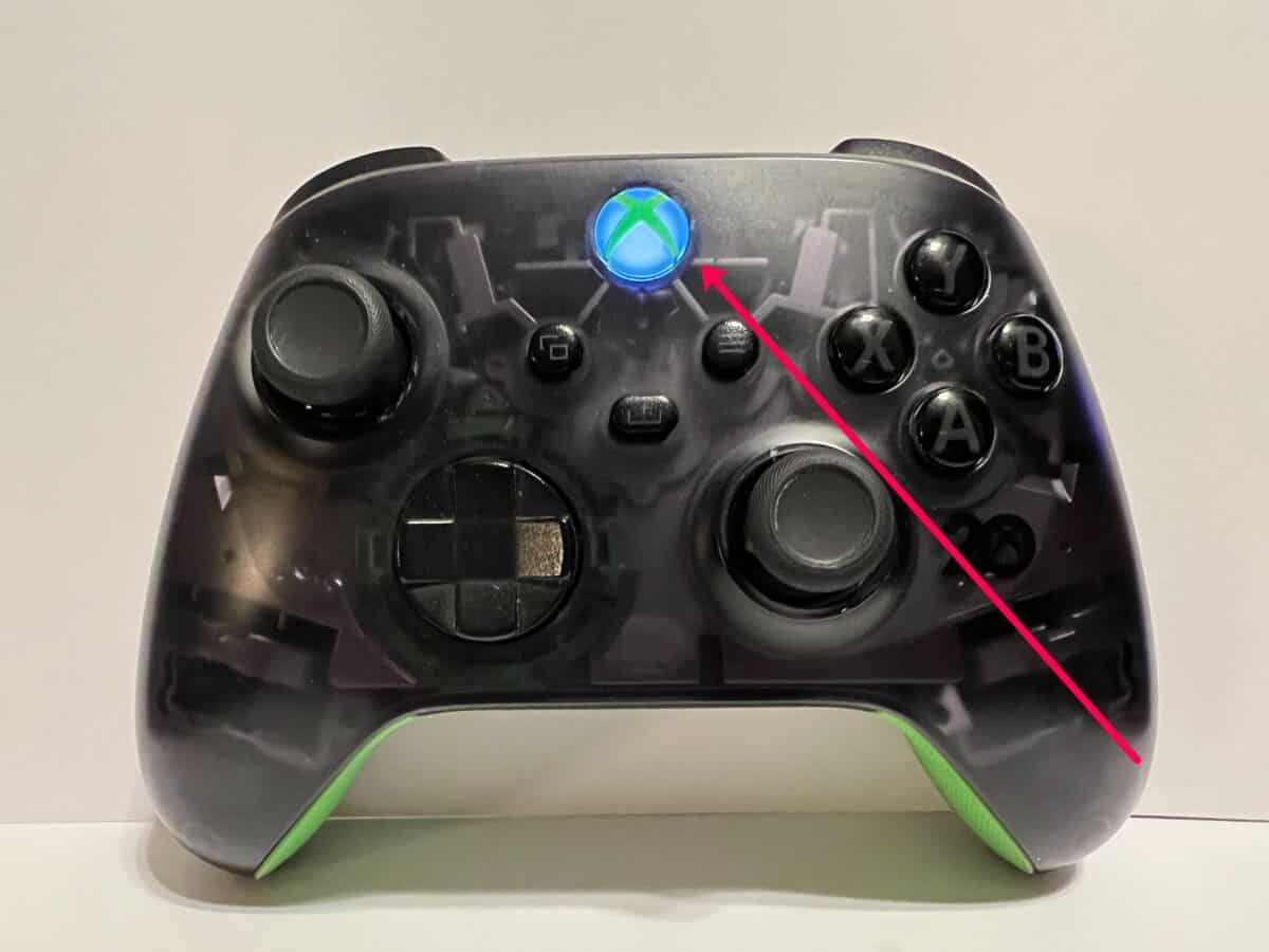 Press the Xbox button to power on your console.
