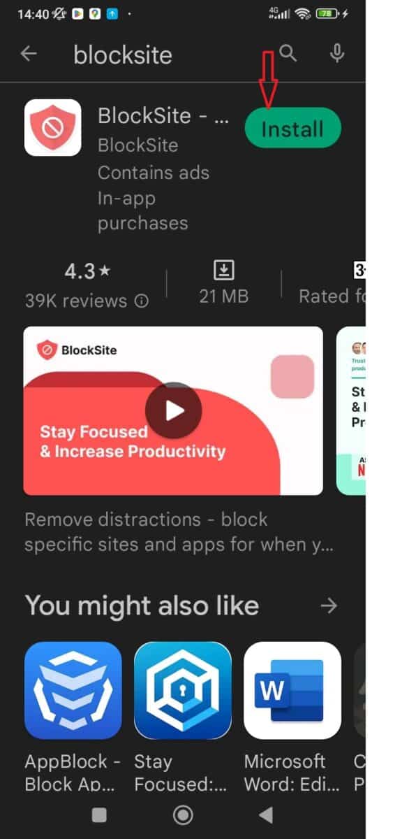 Get the BlockSite App