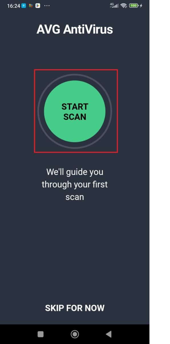 Click Start Scan.