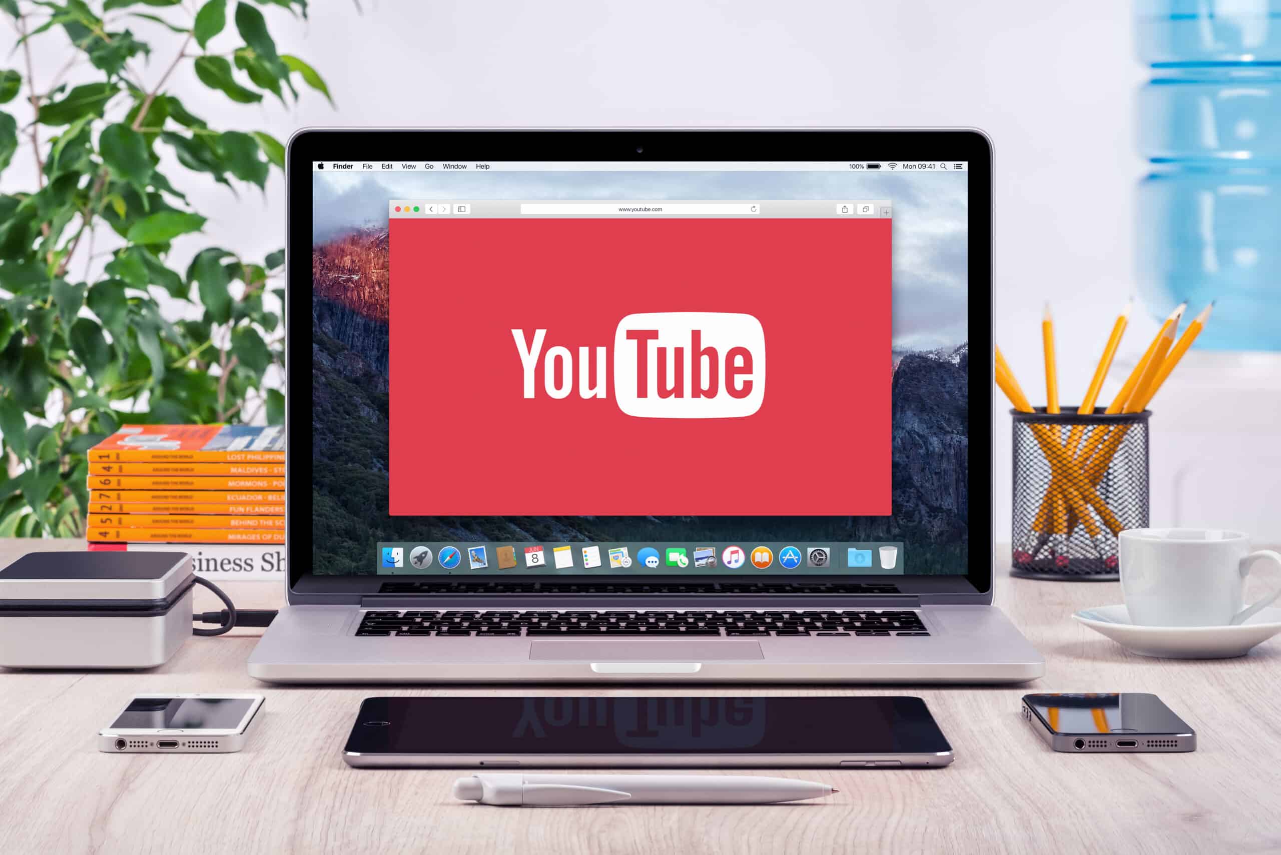 youtube on pc desktop computer