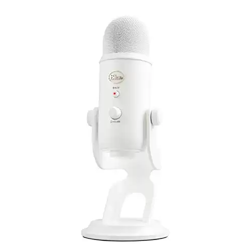 Logitech for Creators Blue Yeti USB Microphone for PC, Podcast, Gaming, Streaming, Studio, Computer Mic - Whiteout