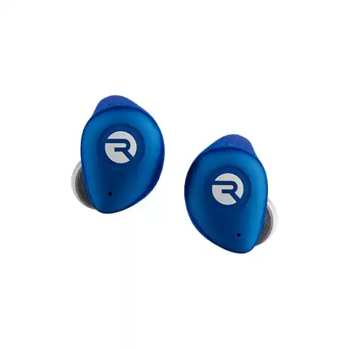 Raycon Fitness Bluetooth True Wireless Earbuds with Built in Mic 54 Hours of Battery IPX7 Waterproof and Charging Case with Talk, Text, and Play Bluetooth 5.2 Portable Sport (Electric Blue)