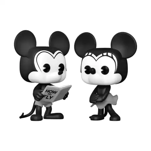 Funko Disney Mickey Mouse One : Walt’s Plane - Pilot Mickey Mouse Pop! 2 Pack: Mickey Mouse & Minnie Mouse
