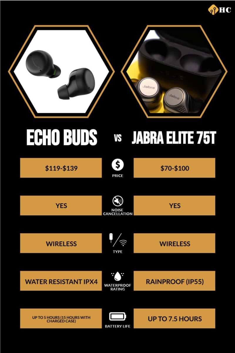 Echo Buds vs Jabra Elite 75t