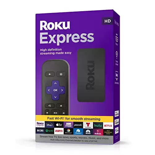 Roku Express (New, 2022) HD Streaming Device
