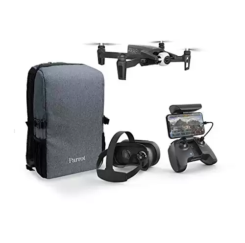 Parrot Anafi – FPV Drone Set – Lightweight and Foldable Quadcopter – FPV Cockpitglasses 3 for Immersive Flights – Full HD Live Streaming – Comprehensive and Compact Set w...