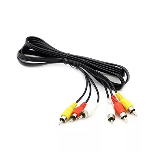 PASOW 3 RCA Cable Audio Video Composite Male to Male DVD Cable