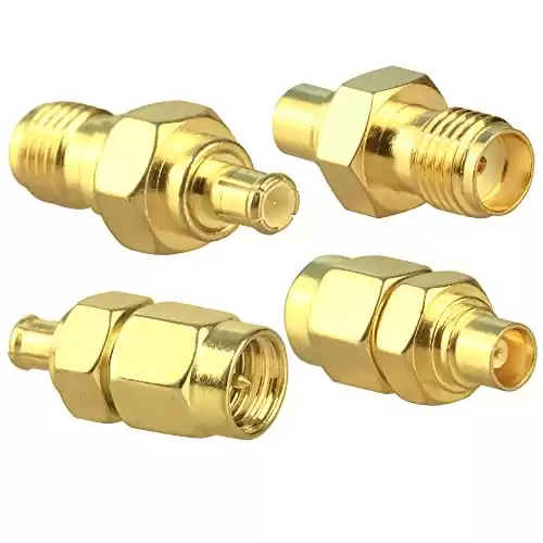 TUOLNK SMA to MCX Connectors Kit Coaxial Adapter, 4 Pack