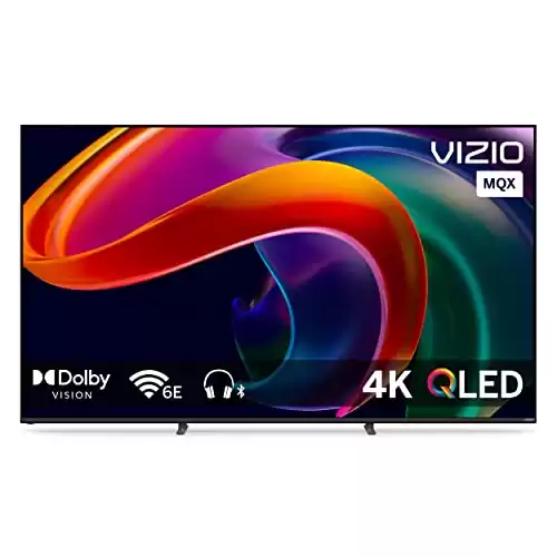 VIZIO 75-inch MQX Series 4K QLED HDR Smart TV with Dolby Vision, Active Full Array, 120Hz, WiFi 6E, AMD FreeSync Premium Pro, Bluetooth Headphone Capable & Alexa Compatibility, M75QXM-K03, 2023 Mo...