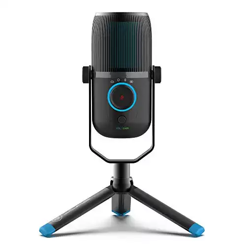 JLab Talk USB Microphone | USB-C Output | Cardioid, Omnidirectional, Stereo or Bidirectional | 96k Sample Rate | 20Hz – 20kHz Frequency Response | Volume, Gain Control, Quick Mute | Plug & P...
