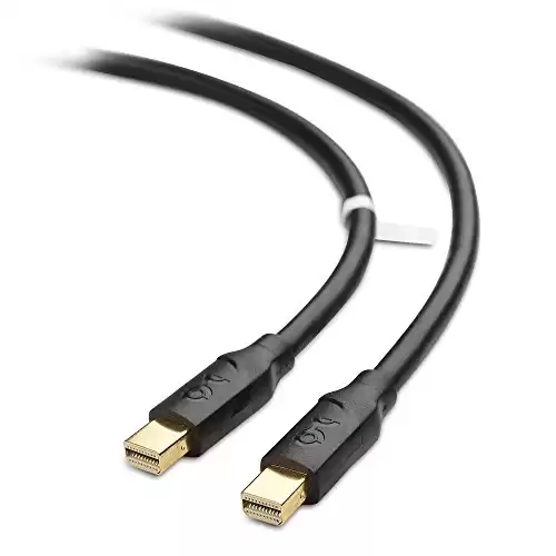 Cable Matters 4K Mini DisplayPort to Mini DisplayPort Cable in Black 6 Feet
