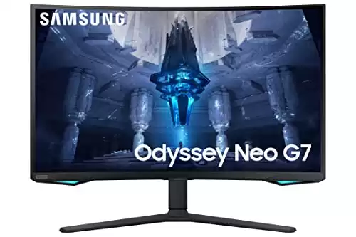 SAMSUNG 32" Odyssey Neo G7 4K UHD 165Hz 1ms G-Sync 1000R Curved Gaming Monitor