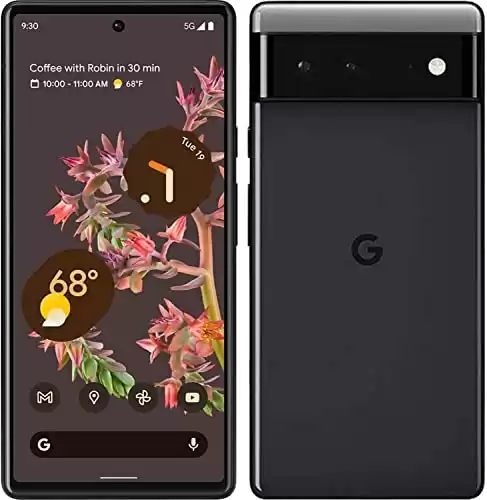 Google Pixel 6 - Unlocked Smartphone - 128GB - Stormy Black