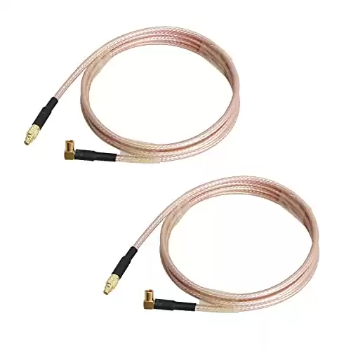 Aoje-Link RF Coaxial Cable MMCX Female to MMCX Male RG316 Coax Cable