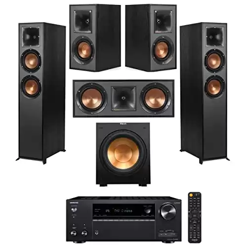 Klipsch Reference 5.1 Home Theater System with Onkyo TX-NR696