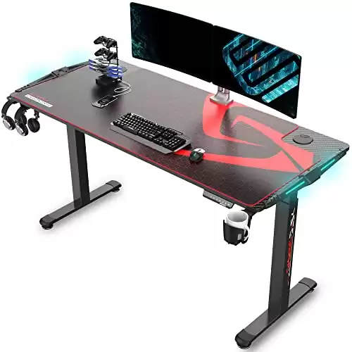 Eureka Height Adjustable Gaming Desk