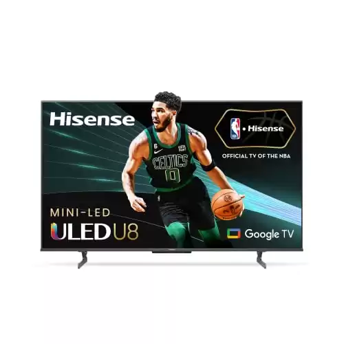 Hisense U8H QLED Series Quantum 4K ULED Mini-LED 55-Inch Class Google Smart TV (2022)
