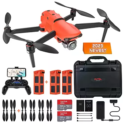 Autel Robotics EVO 2 Pro Drone, 2023 Newest EVO II Pro Rugged Bundle with 6K HDR Video, Version 2, No Geo-Fencing, F2.8 - F11 Aperture, 360° Obstacle Avoidance, Extra 32G & 64G SD, Fly More Combo