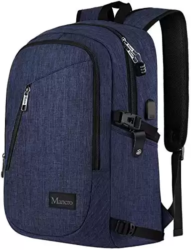 Mancro Laptop Backpack for Business and Travel
